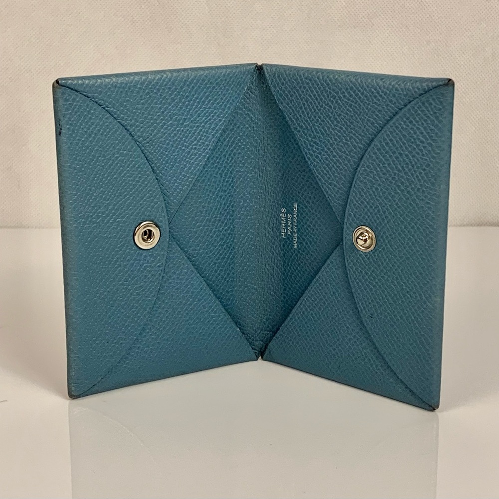 VINTAGE HERMÈS Calvi Card holder - Picture 2 of 16